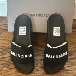 Balenciaga Black Slides